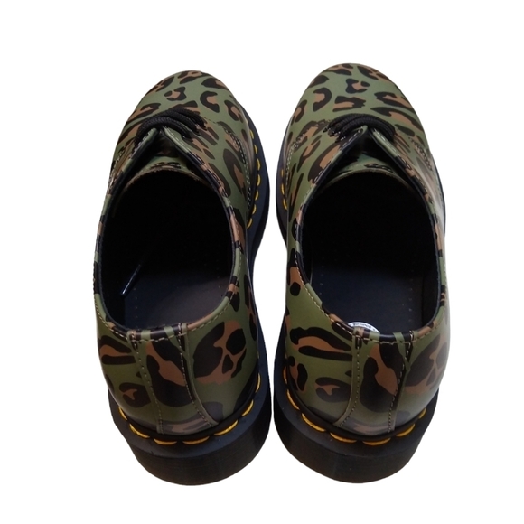 Dr. Martens 1461 Leopard Print Oxford Unisex Lace Up Mens 7 Womens 8 Shoe NEW - Picture 3 of 7